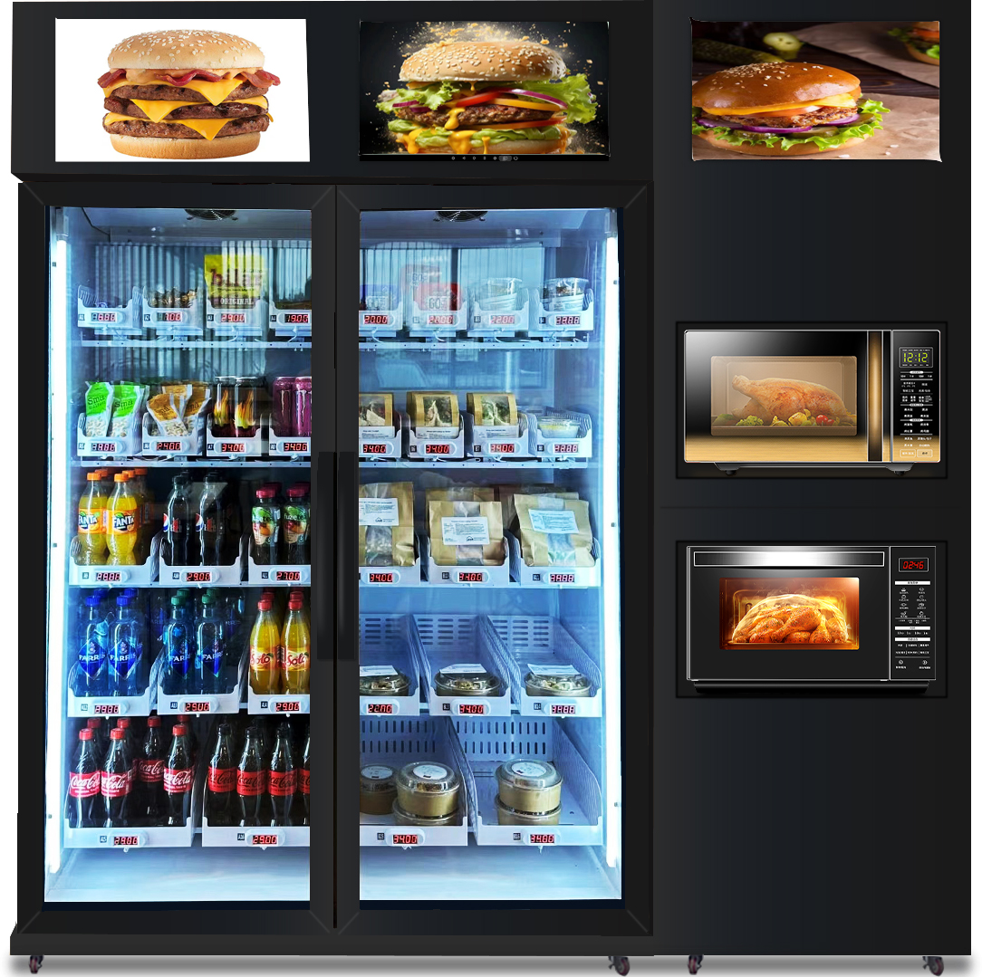 Distributore automatico di Hamburger e Pizza Micron smart Best Sale Ottimo con microonde